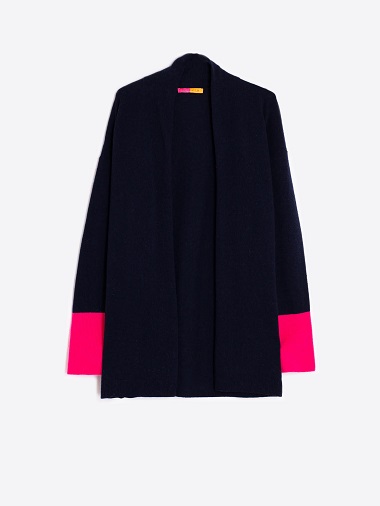 VILAGALLO 31714 NAVY PINK CARDIGAN